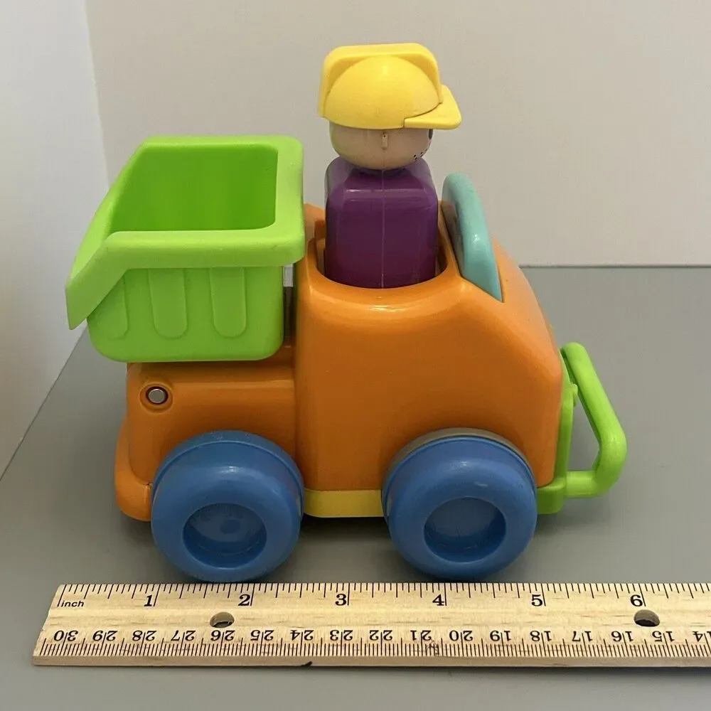 Tomy Push 'N Go Dump Truck With Figure 2010 Pre School Toy Car Replacement
